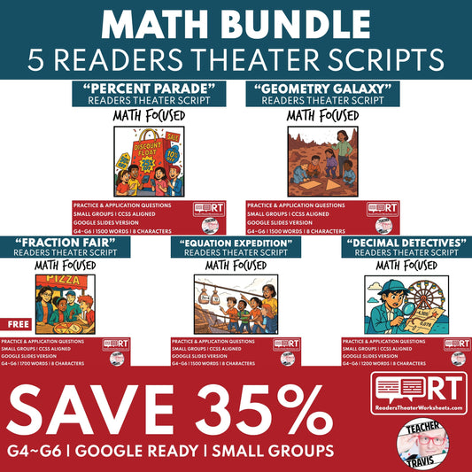 Readers Theater for Grades 4–6 Math: Bring Fractions, Decimals, and Geometry to Life