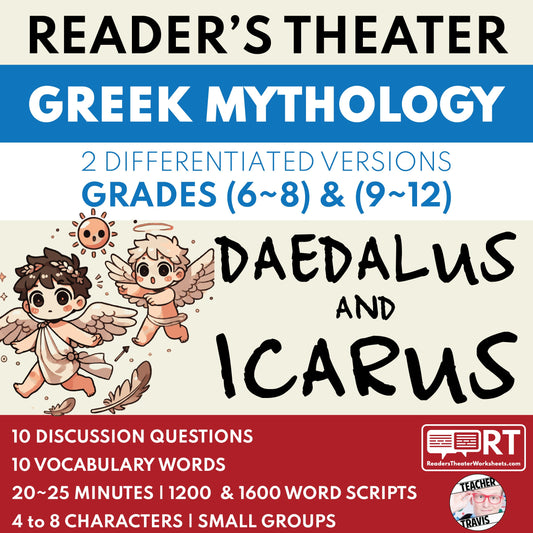 Bring Greek Myths to Life: “Daedalus & Icarus” Reader’s Theater Script for Grades 5-8