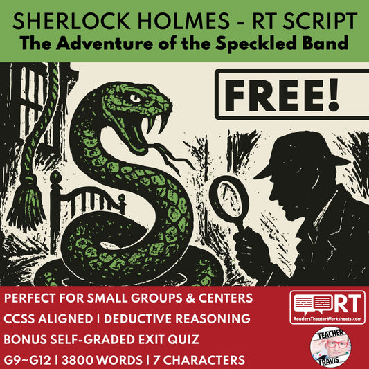 Free Sherlock Holmes — The Speckled Band Script & Lesson Plan for High School