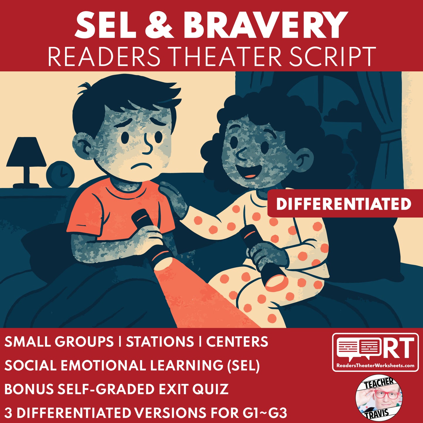 Bravery Readers Theater Script SEL for Grades 1 to 3 cover image