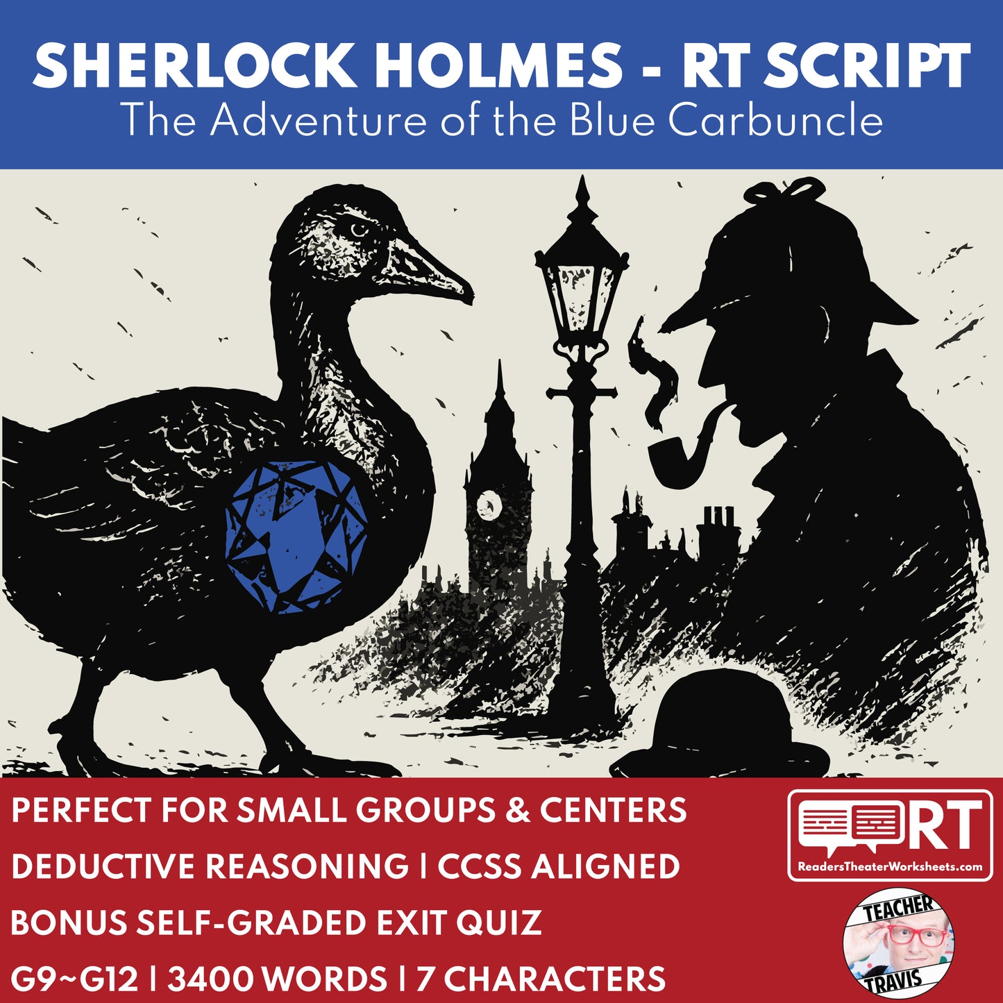 Sherlock Holmes - The Adventure of the Blue Carbuncle Readers Theater Script for Grades 9 to 12