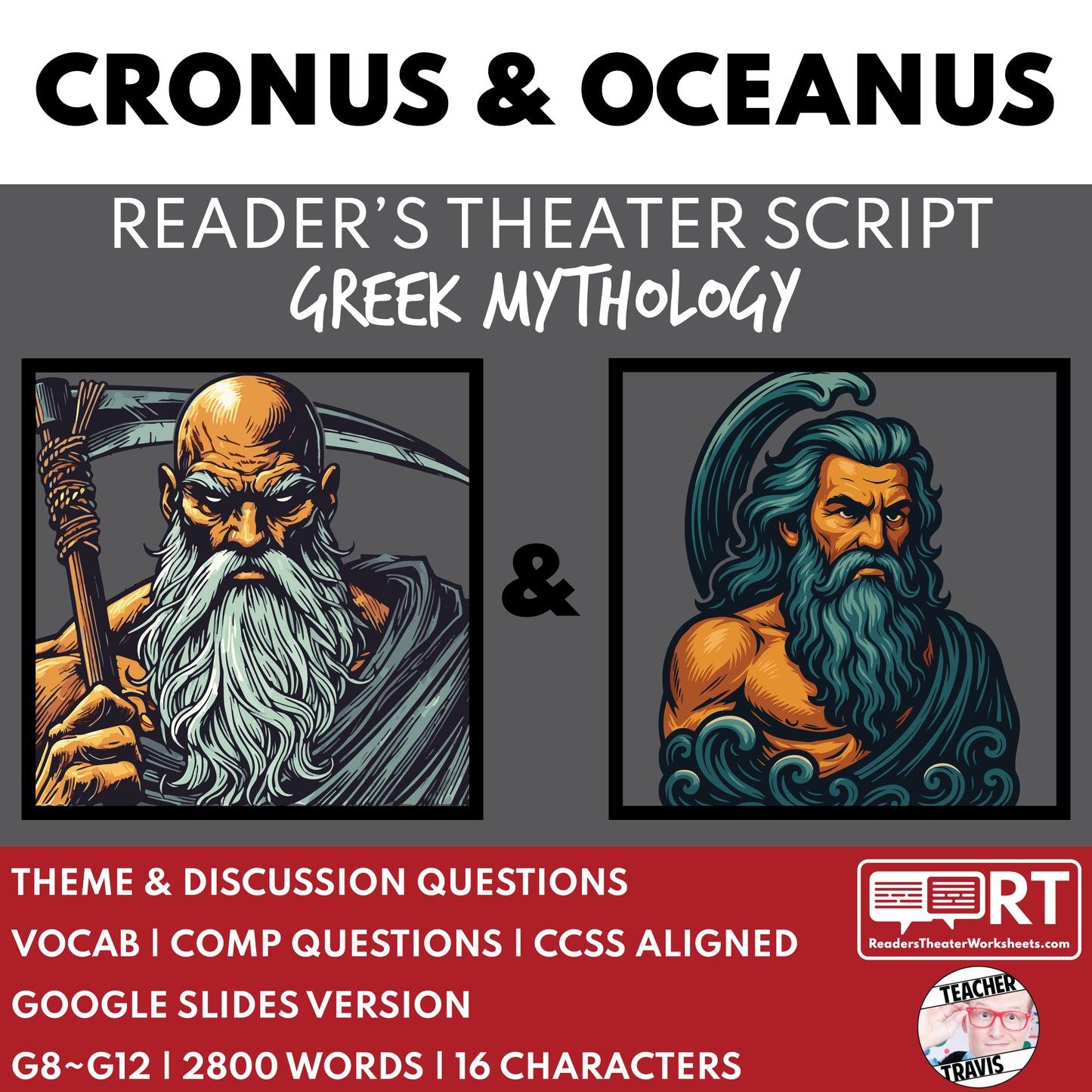 Cronus & Oceanus Reader's Theater Script | Titan Gods | Greek Mythology