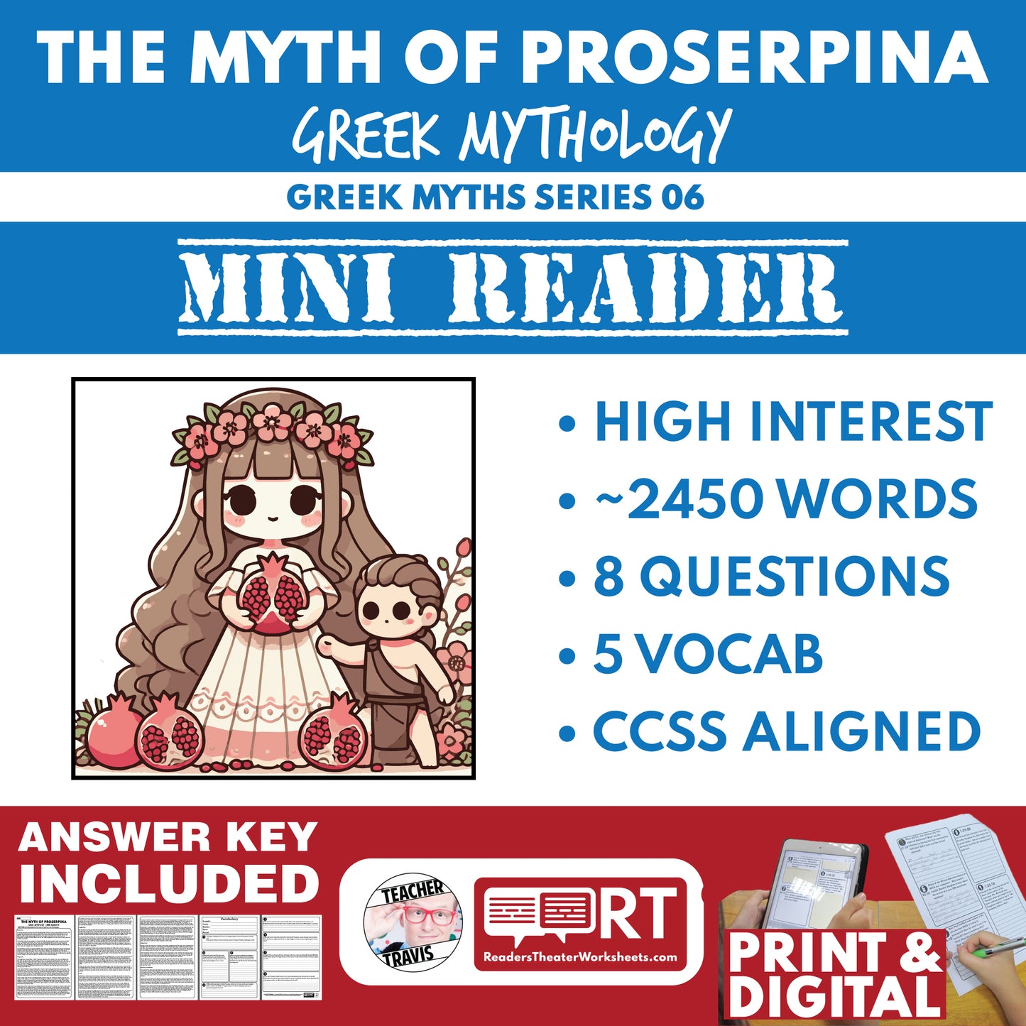 Ceres and Proserpina — Greek Mythology Mini Reader #06 | Grades 6–12 cover image