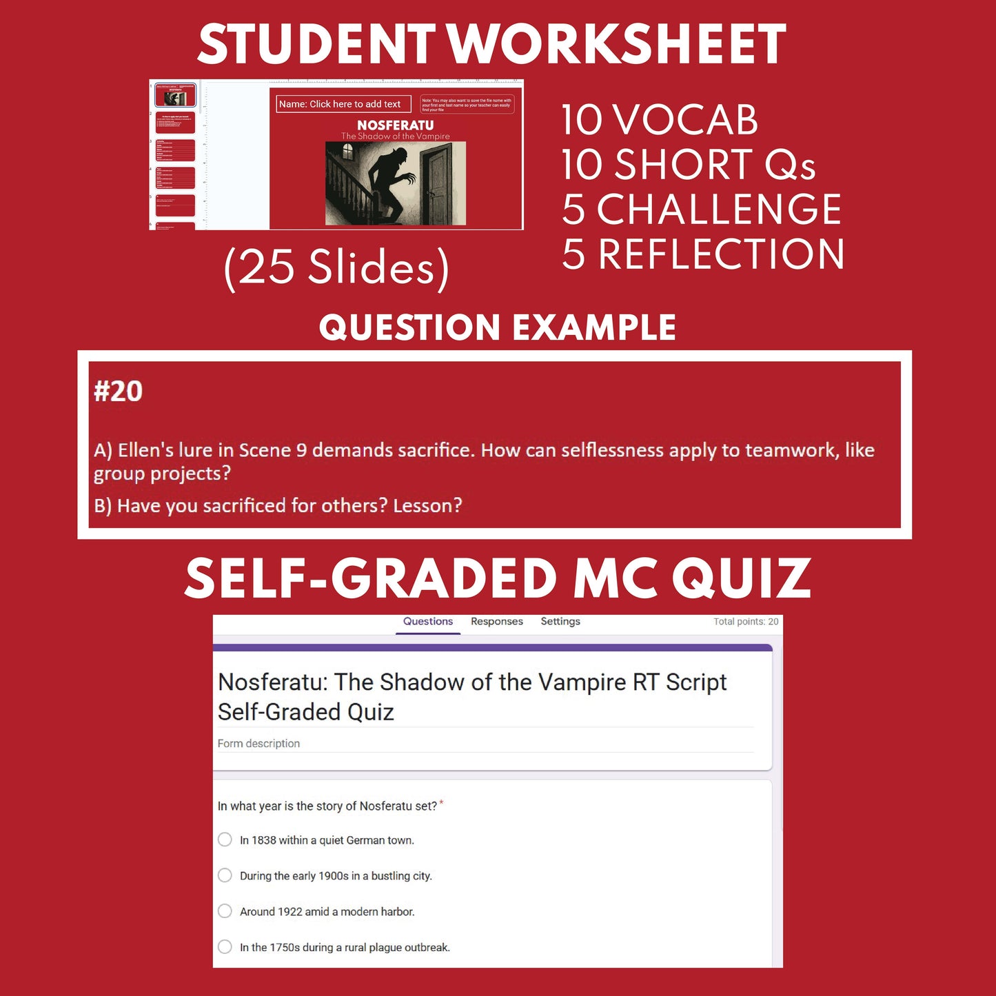 Nosferatu Readers’ Theater Script | Small Group | Grades 9–12