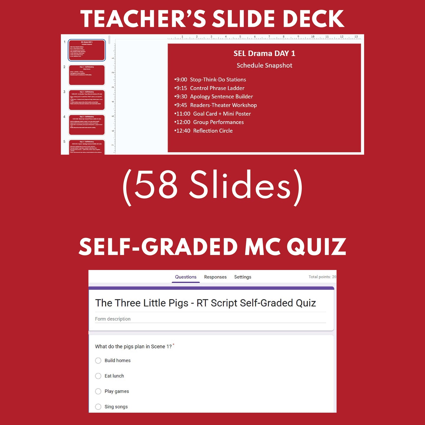 SEL Readers Theater Summer Program – Grades 3-5