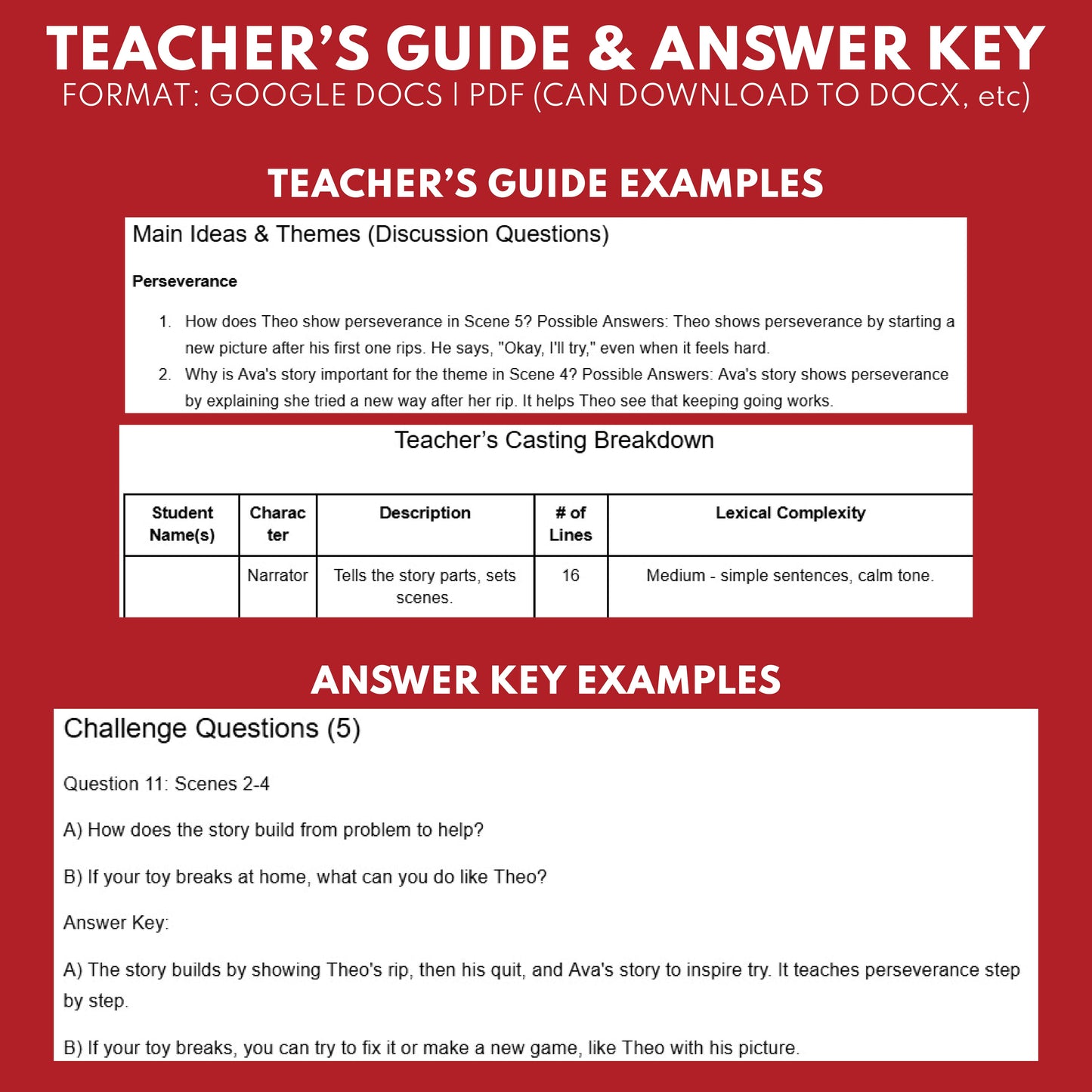 Perseverance & Grit Readers Theater Script SEL for Grades 1 to 3