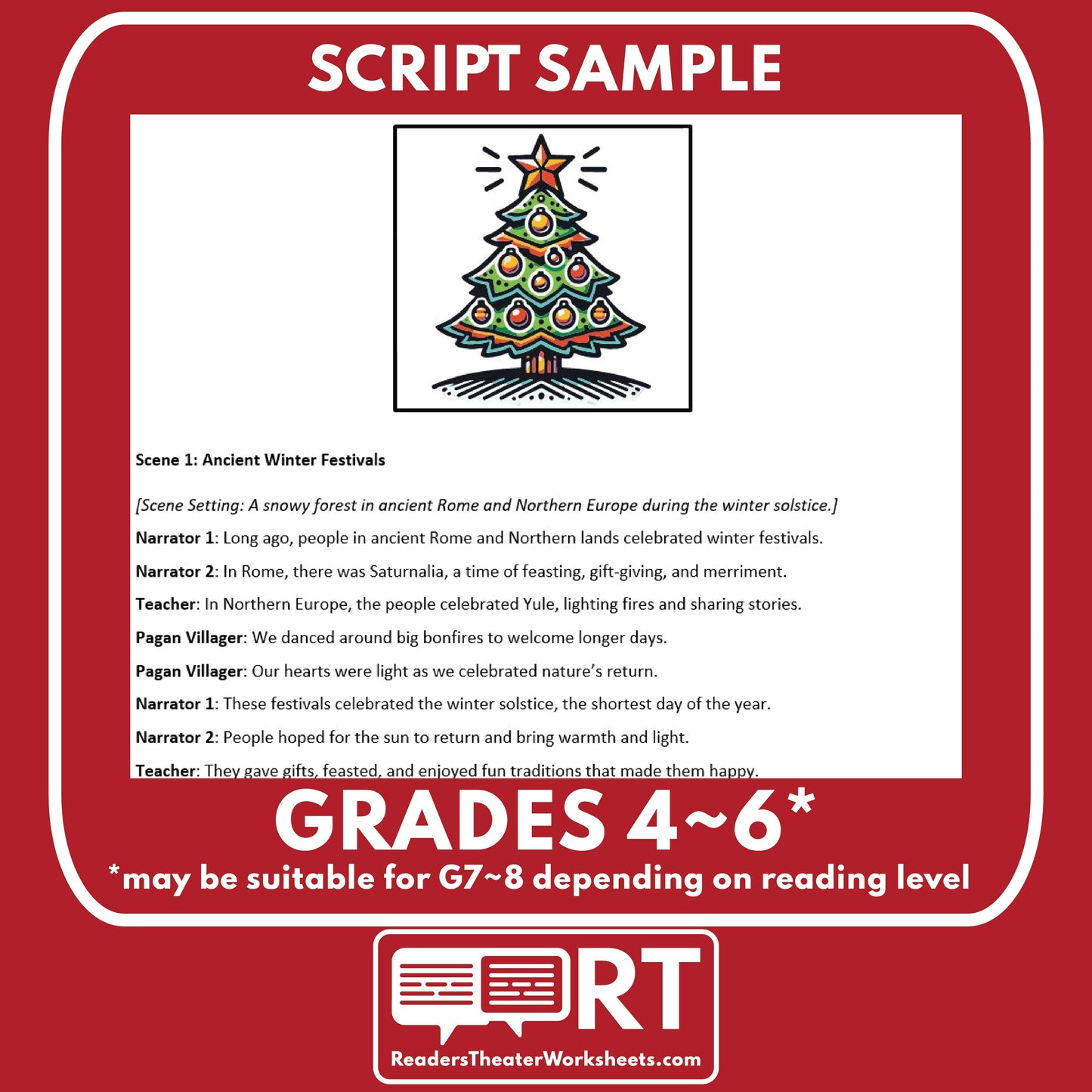 Christmas Readers Theater Script | Holiday Origins Series