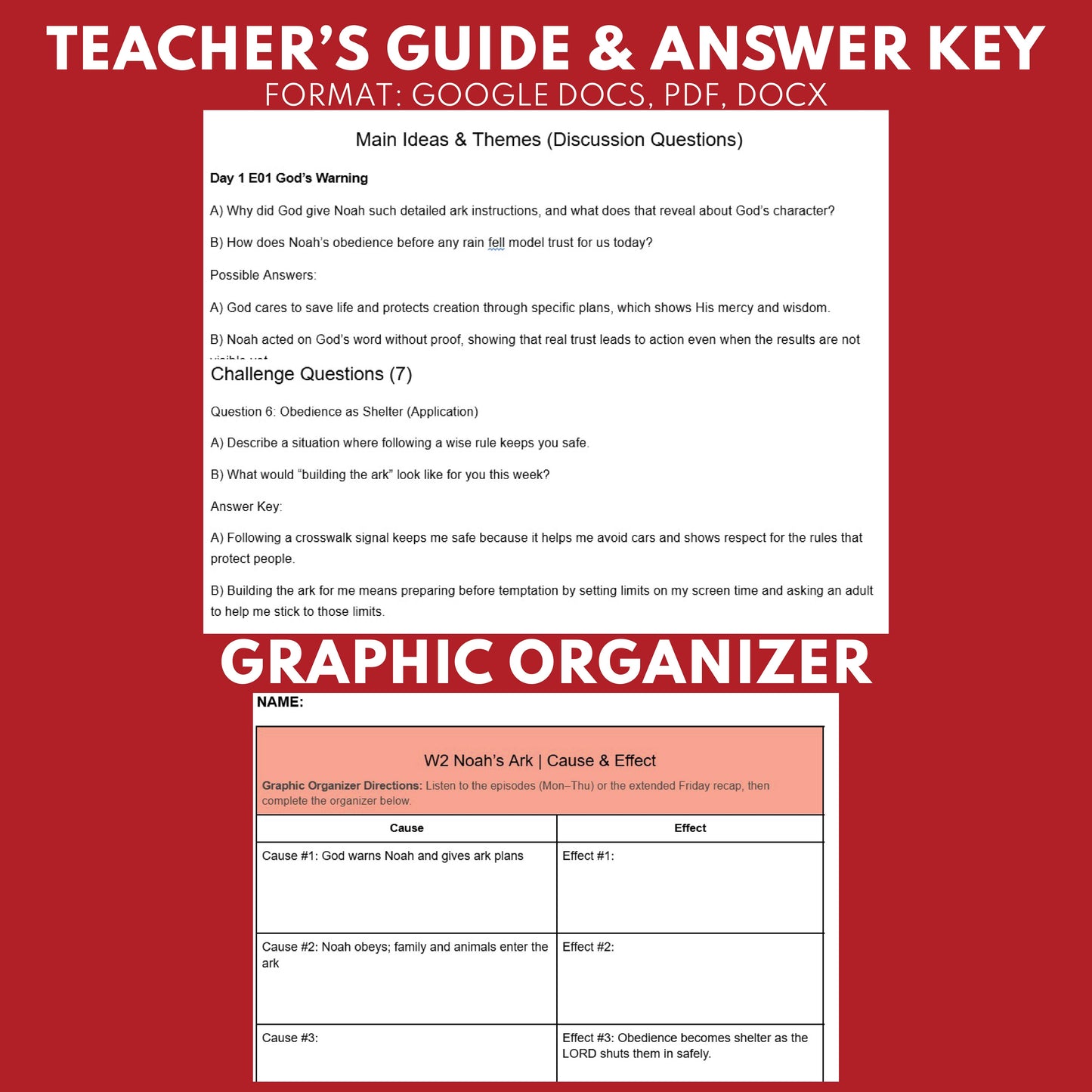 Break A Lil Bread W2 Noah’s Ark | Free Short Bible Audio Lessons | Christian Education