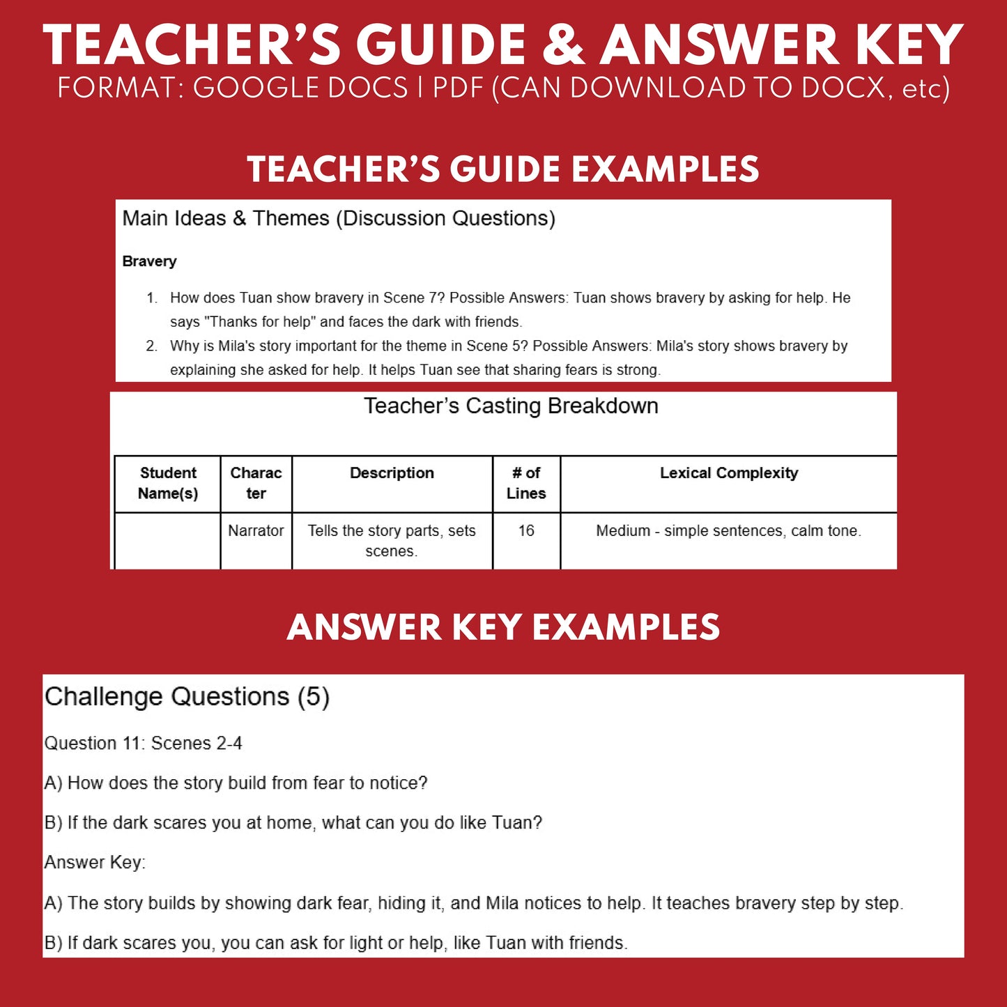 Bravery Readers Theater Script SEL for Grades 1 to 3