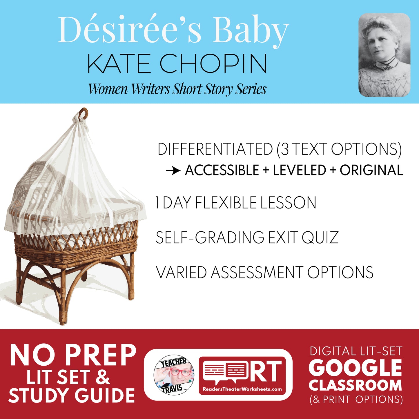 Désirée’s Baby Differentiated Study Guide & Analysis Questions | No Prep | Kate Chopin cover image