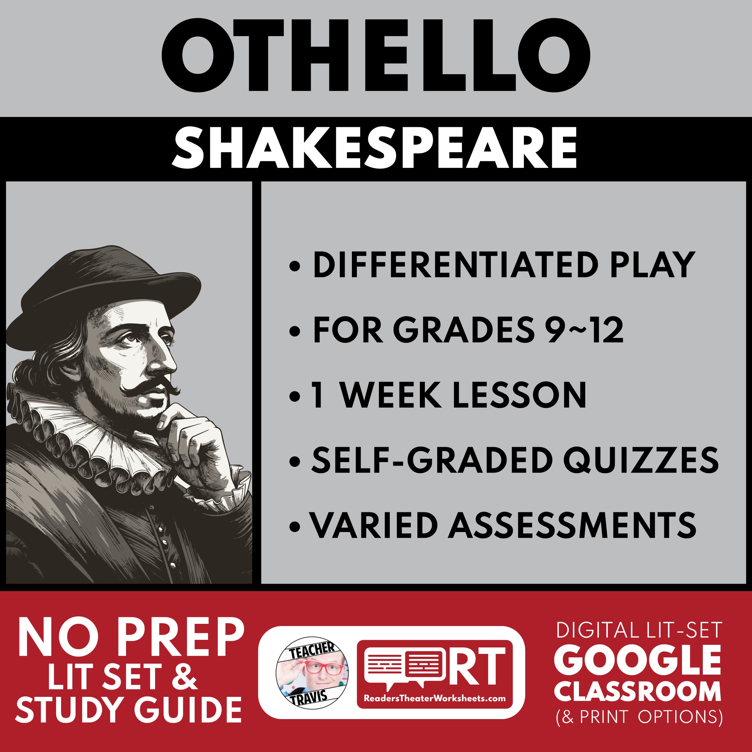 Othello Differentiated Study Guide & Analysis | No Prep Plays ...