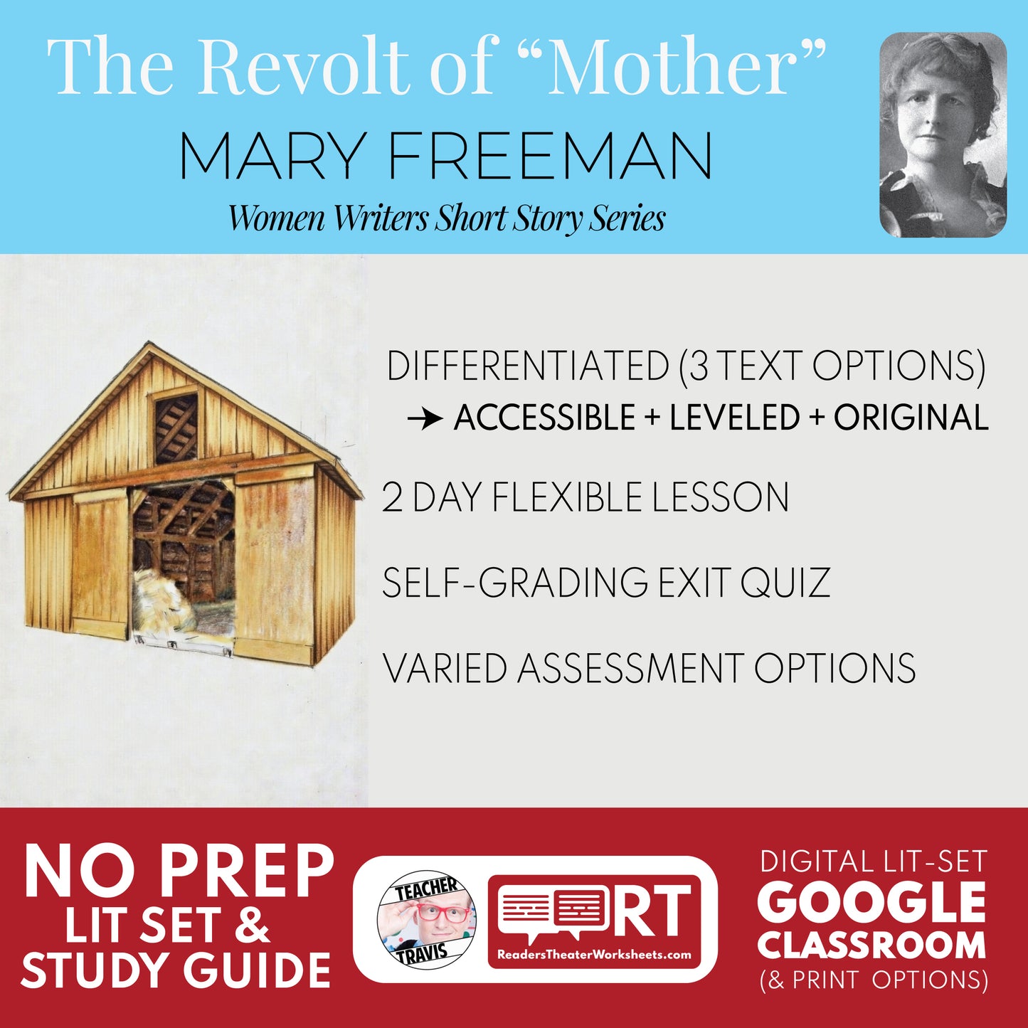 The Revolt of “Mother” Differentiated Study Guide & Analysis Questions | No Prep | Mary E. Wilkins Freeman cover image