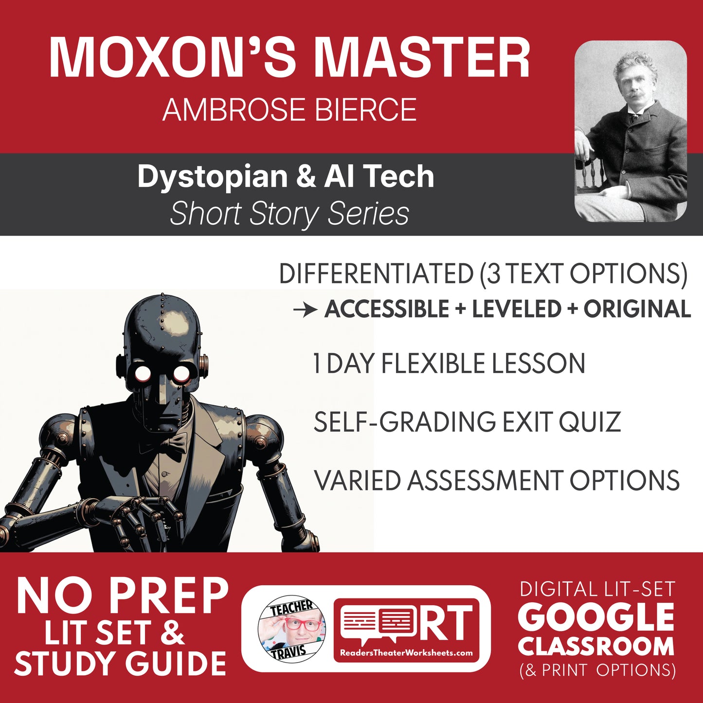 Moxon’s Master Differentiated Short Story Study Guide & Analysis | Ambrose Bierce cover image