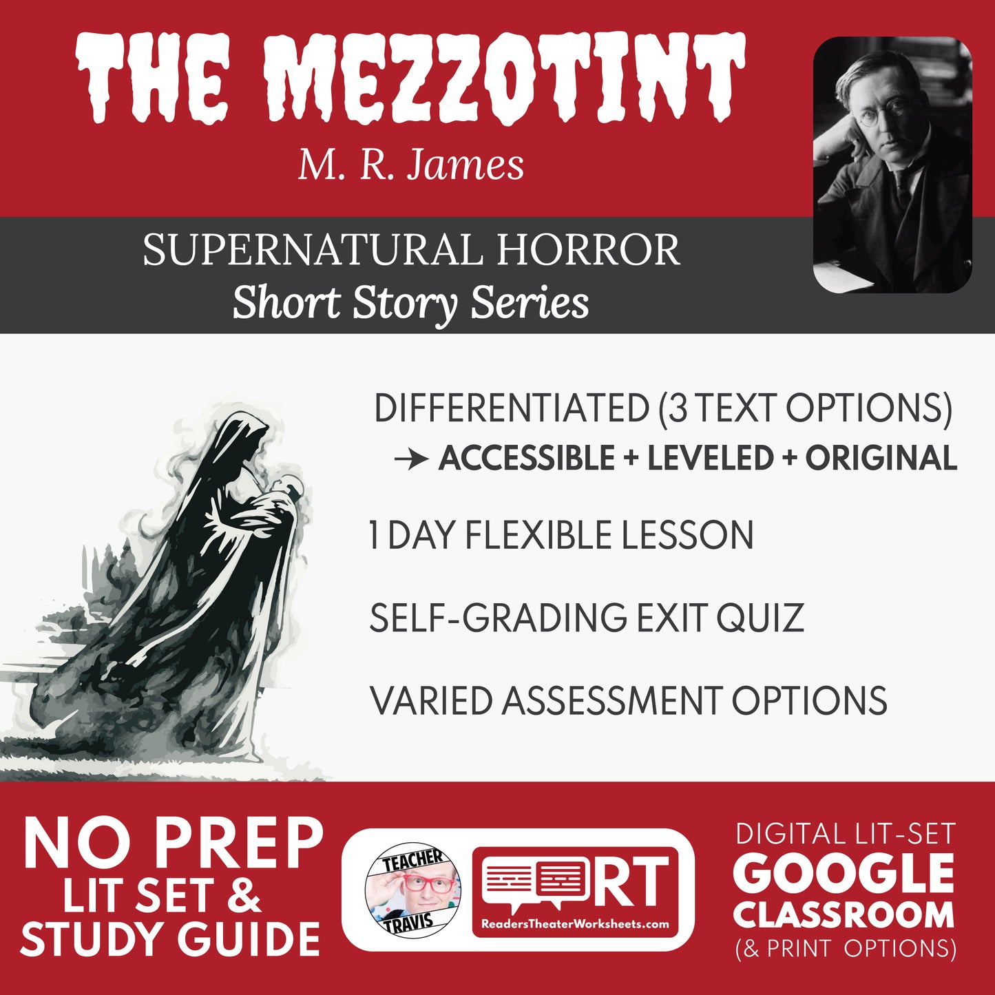 The Mezzotint Differentiated Short Story Study Guide & Analysis | M. R. James cover image