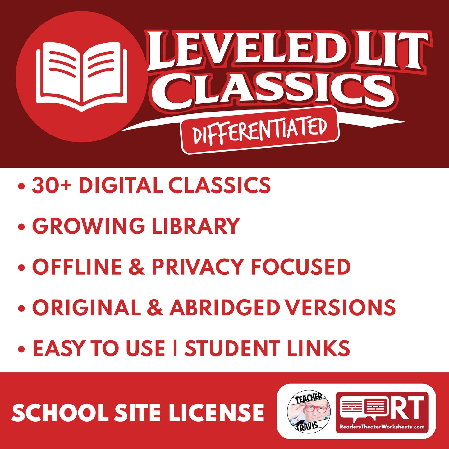 Leveled Lit Classics Library - School Site License (2026-2027)