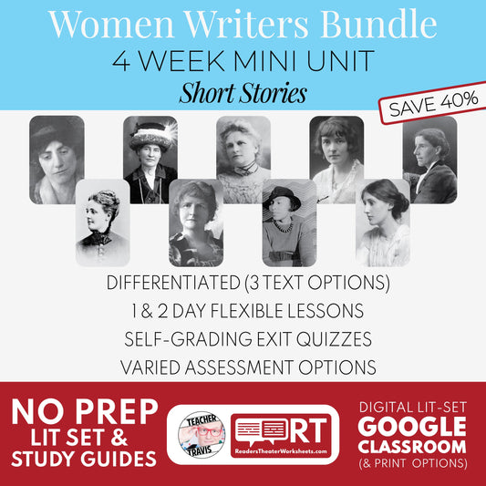 Women’s History Month Short Stories for Middle & High School (Differentiated, No-Prep)
