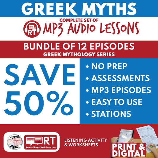 Greek Mythology Audio Lessons for Classrooms: Listening Access for Grades 6–12