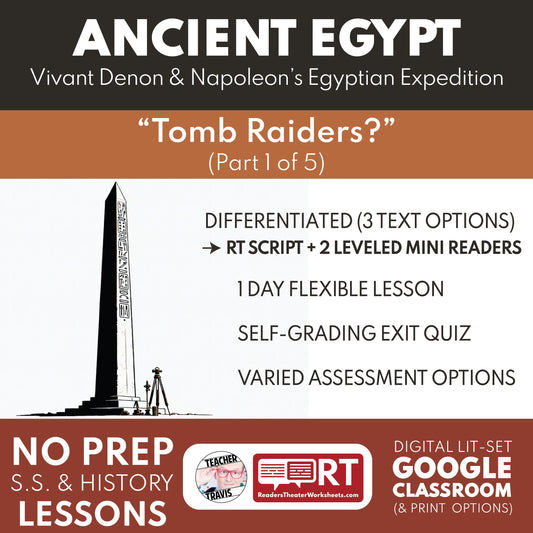 Free Ancient Egypt Mini Reader + Reader’s Theater Lesson for Grades 6–12