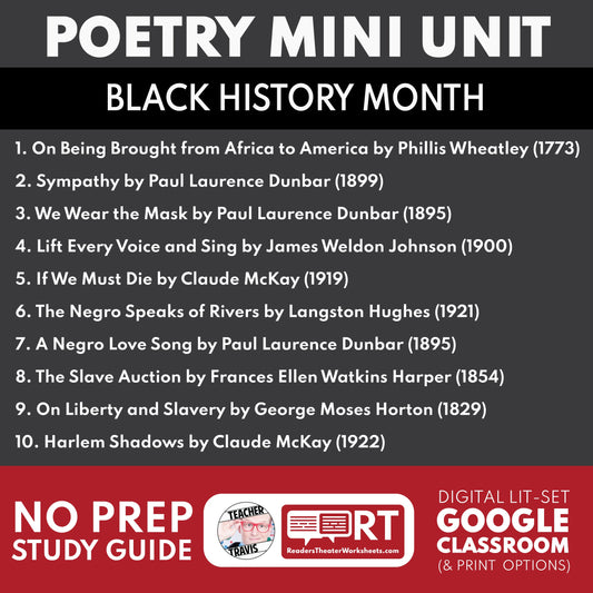 We Wear the Mask Lesson Plan (Grades 9–12): Poem Analysis + Discussion Questions