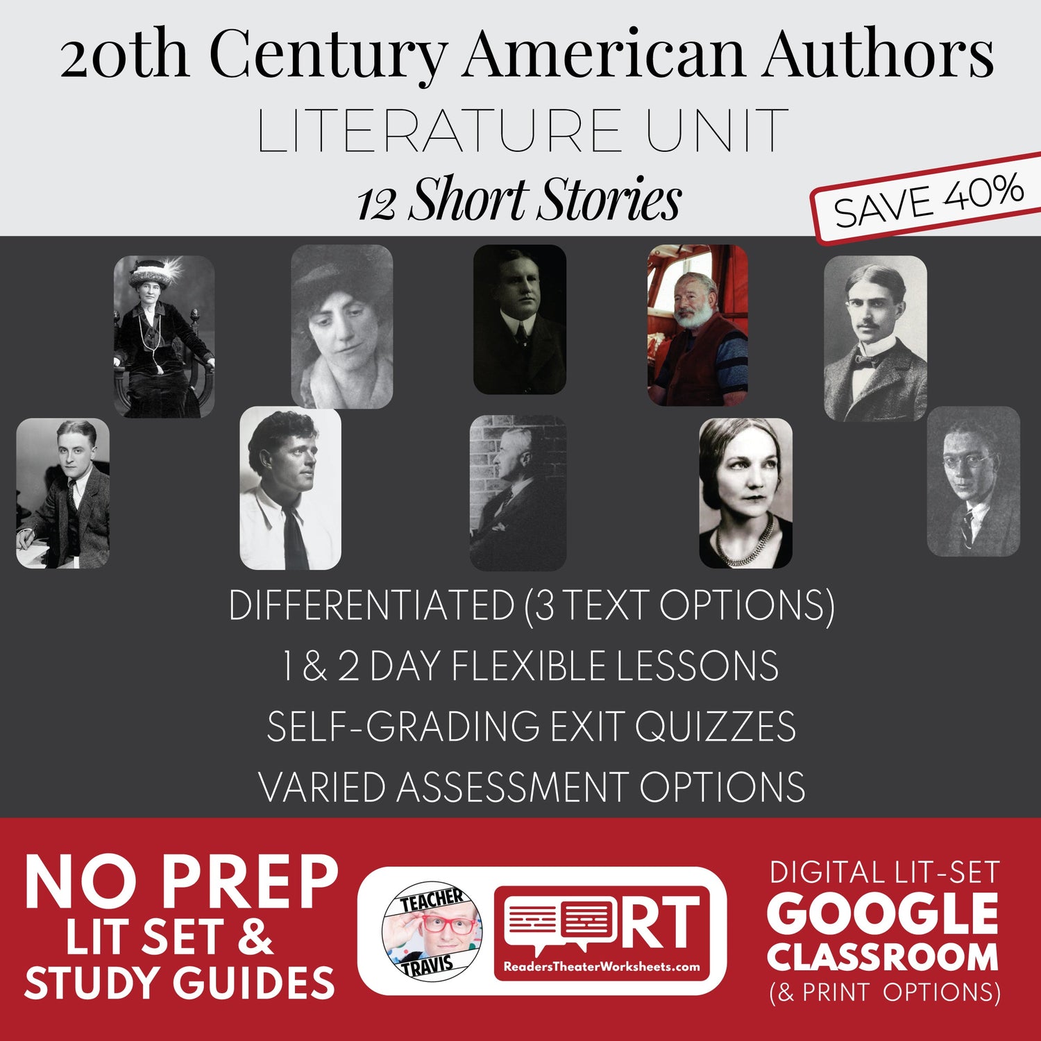 20th Century American Literature Unit (Grades 7–10, plus support for 11–12)