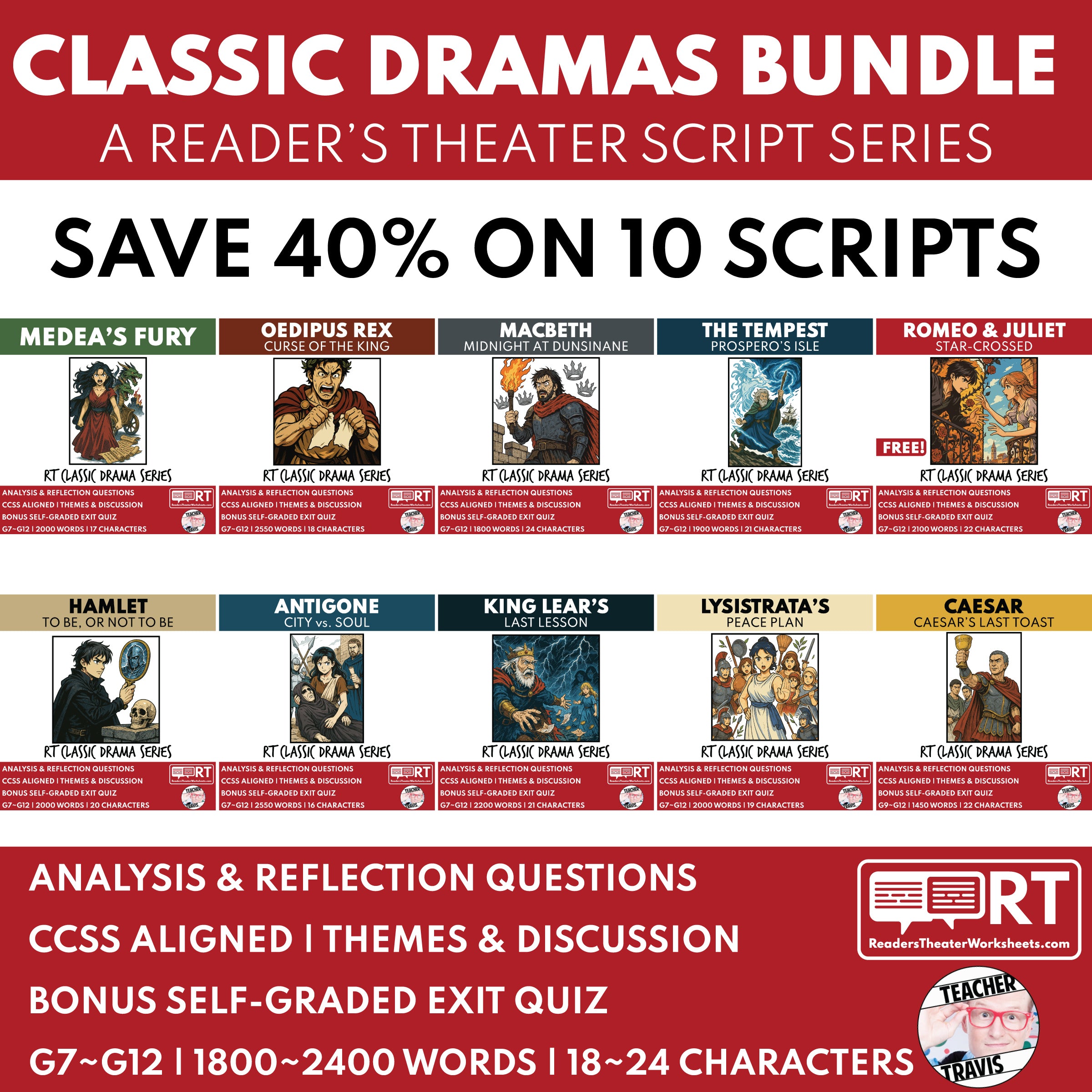 Classical Literature Collection of Reader’s Theater Scripts for Studen ...