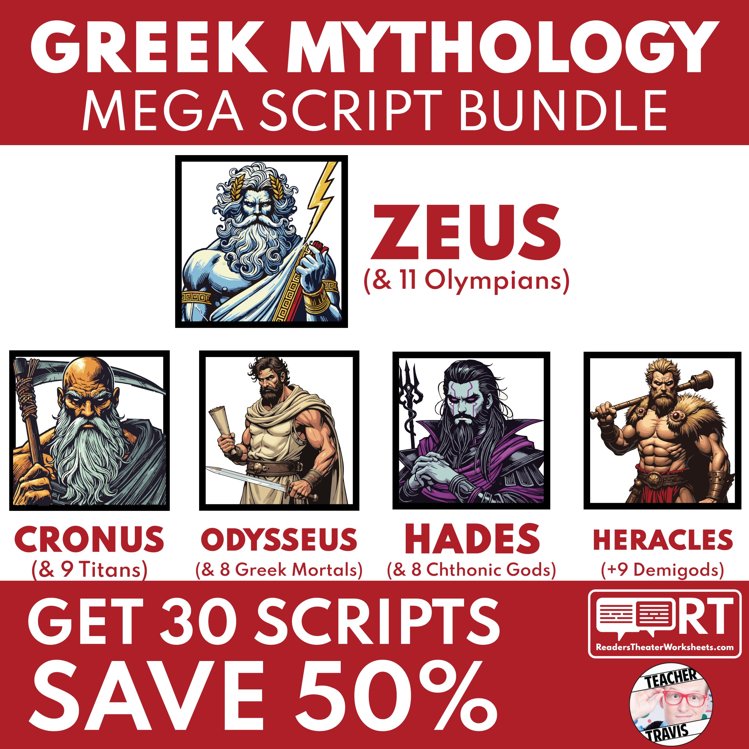 Mythology Reader's Theater Scripts & Lessons | Greek & Egyptian ...