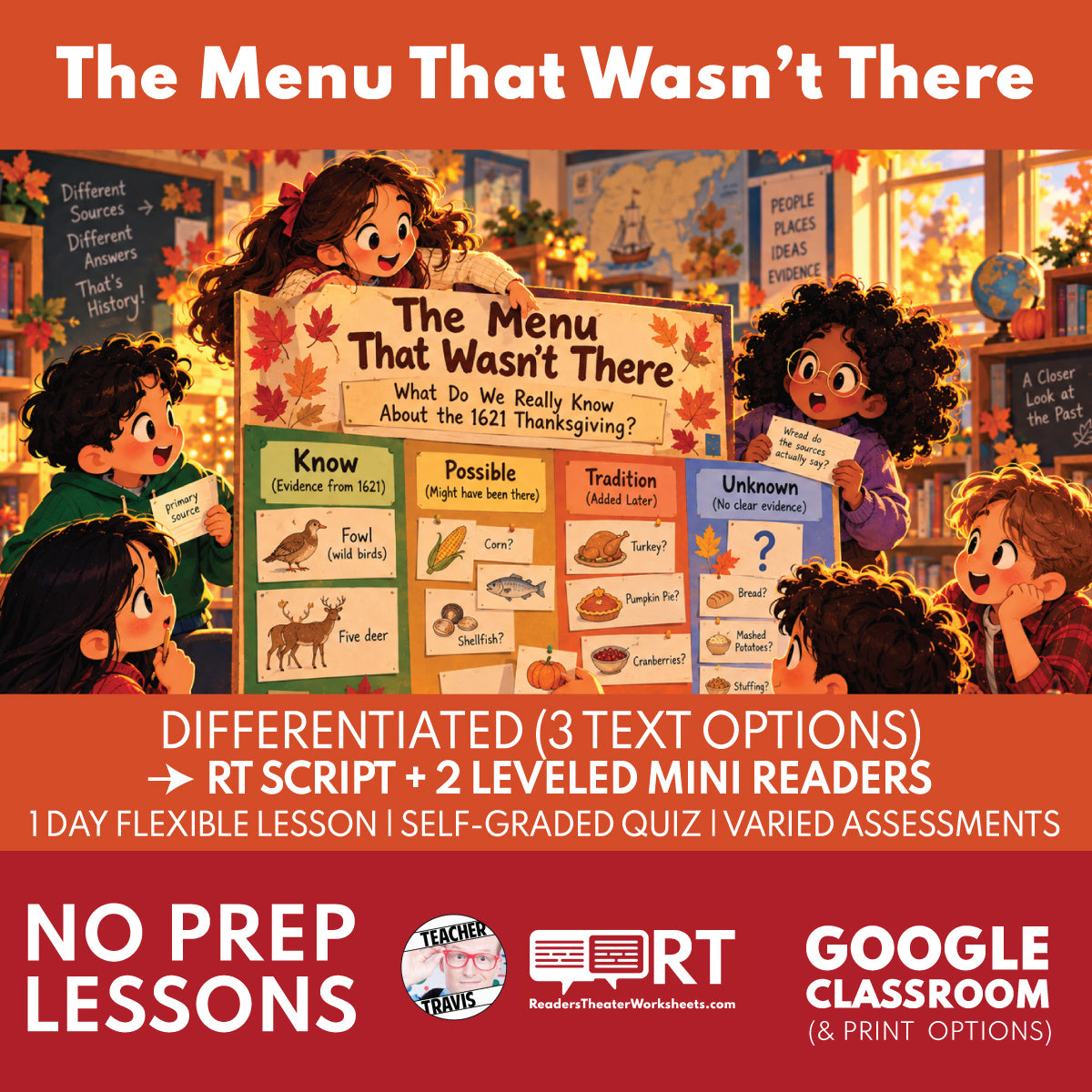 The Menu That Wasn’t There | Free Thanksgiving Reader’s Theater (Grades 3–5)