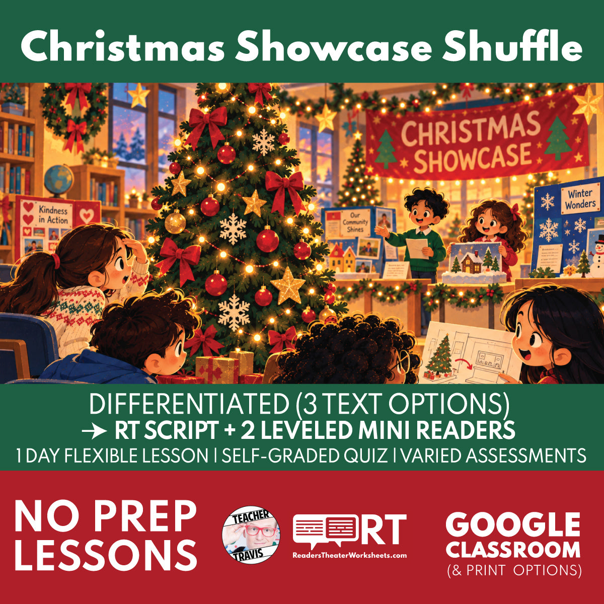 The Christmas Showcase Shuffle — FREE Reader's Theater | Grades 3–5