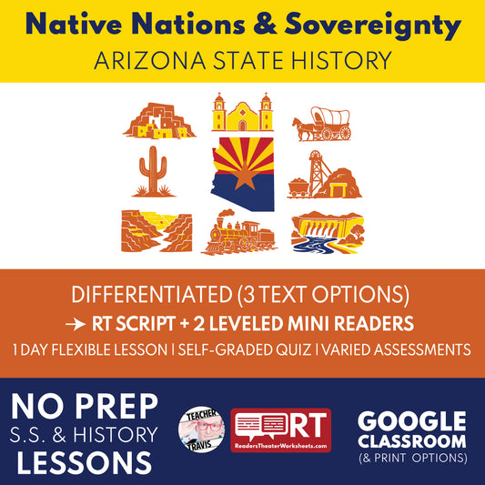 Arizona State History | Native Nations and Sovereignty RT Script and Mini Readers | Grades 3-5