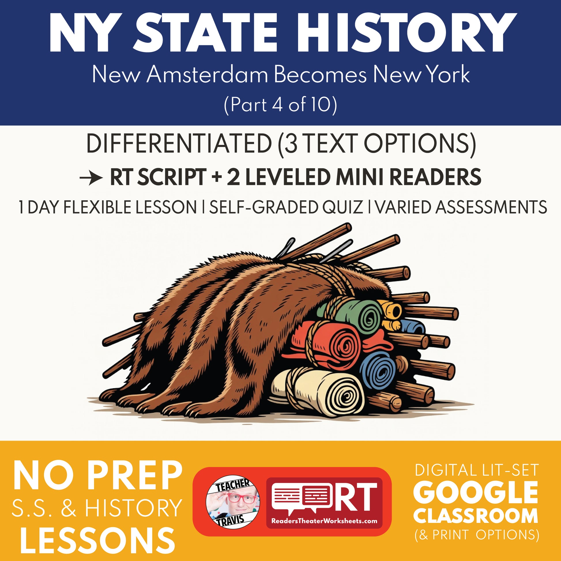 New York State History mini reader cover