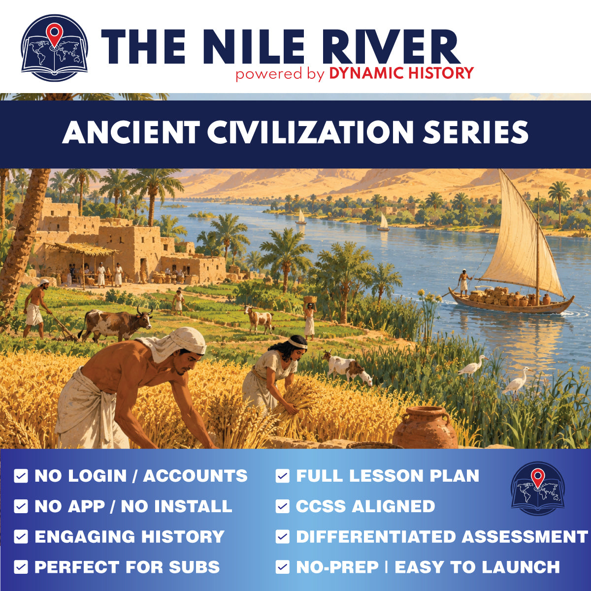 The Nile River: Why Did Civilization Grow Here? | Dynamic History Module | Grades 6-8
