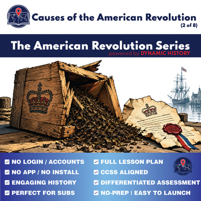 Causes of the American Revolution | Dynamic History Interactive U.S. History | Grades 6–8