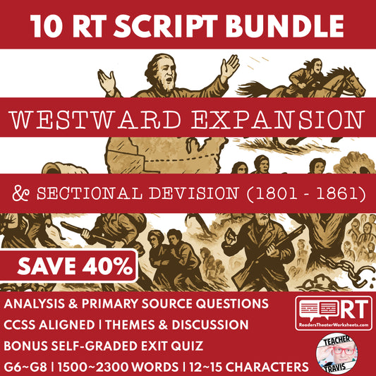 U.S. History Westward Expansion (1801 -1861) Readers Theater Script Bundle (10) - ["U.S. History - Westward Expansion (1801\u202f\u2013\u202f1861)"]