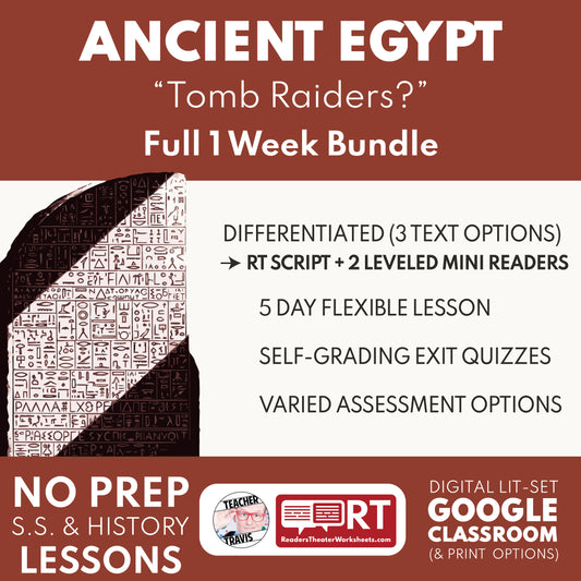 Ancient Egypt Full 1 Week Lesson readers theater script cover