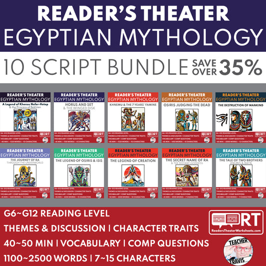 Egyptian Mythology Reader's Theater Scripts Bundle (10) | SAVE 35%