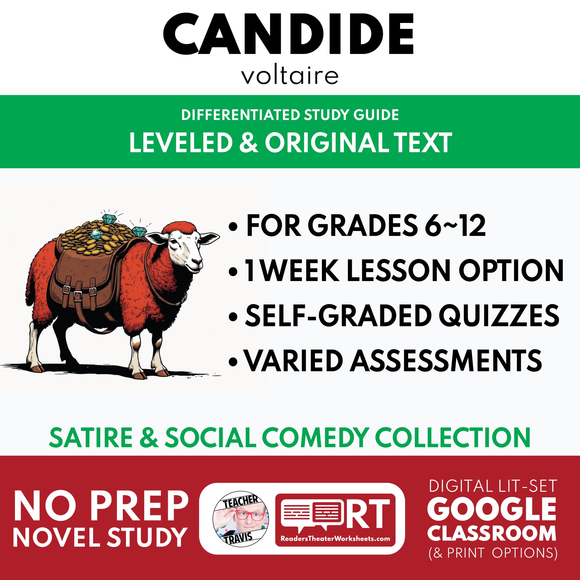 Candide Study Guide study guide cover