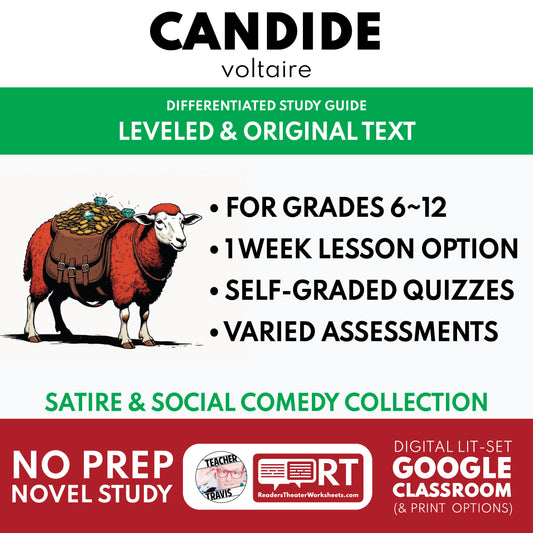 Candide Study Guide study guide cover