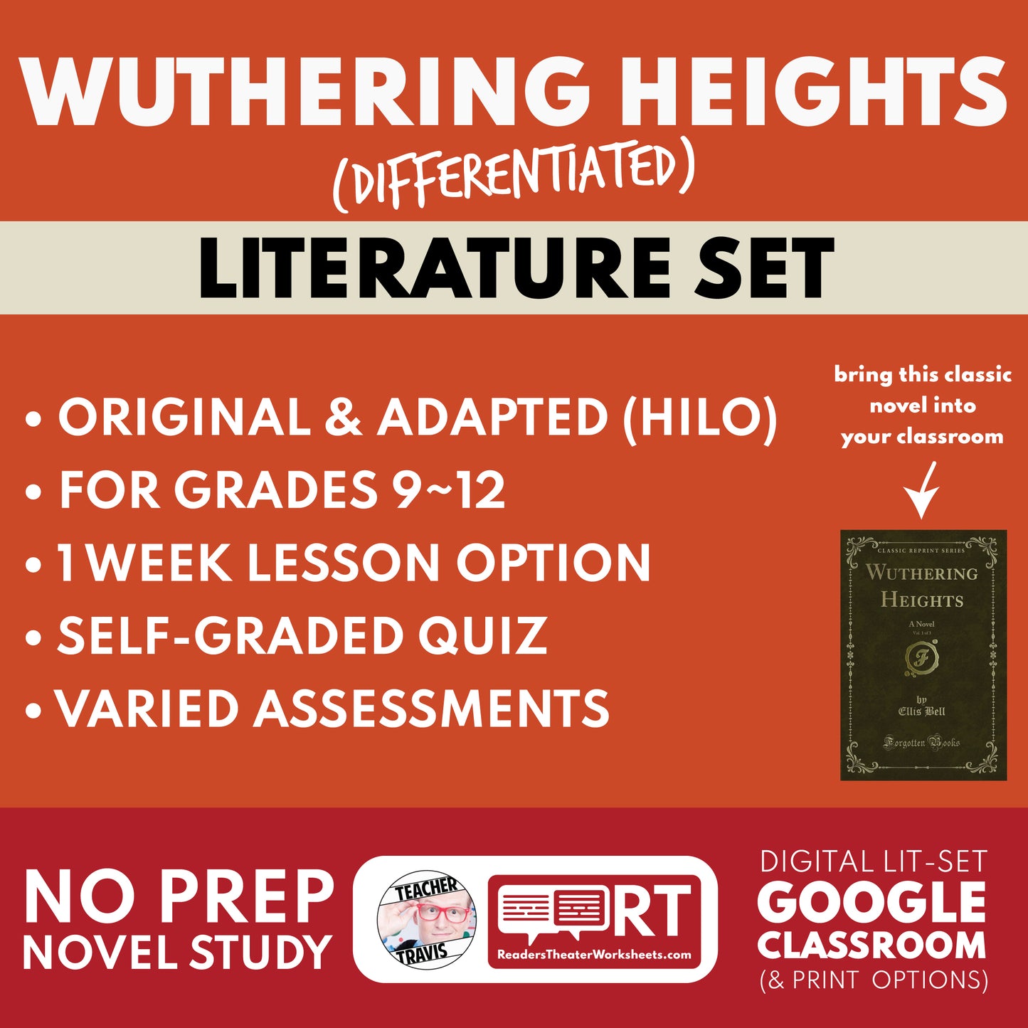 Wuthering Heights Differentiated Novel Study | ELA Literature | Brontë Lit Set for High School