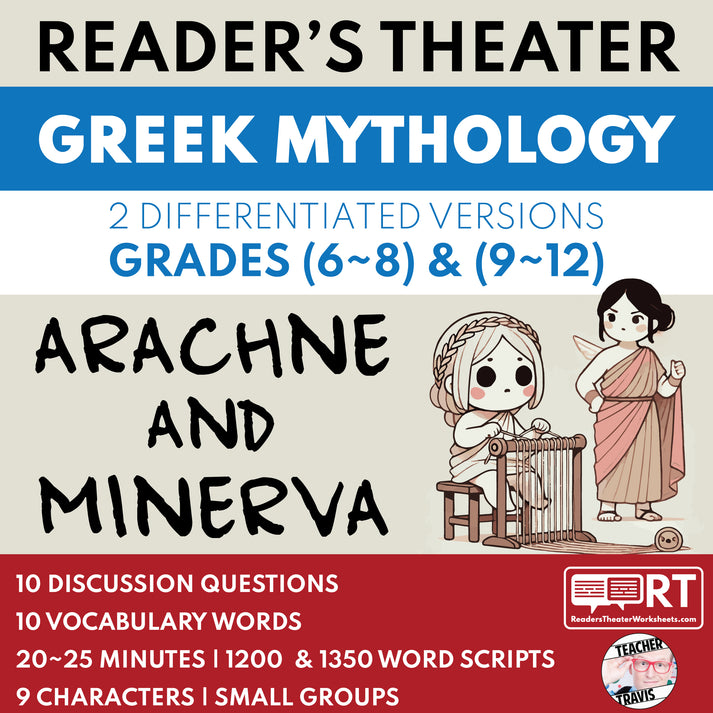 Arachne and Minerva Reader's Theater Script | Greek Mythology for ...