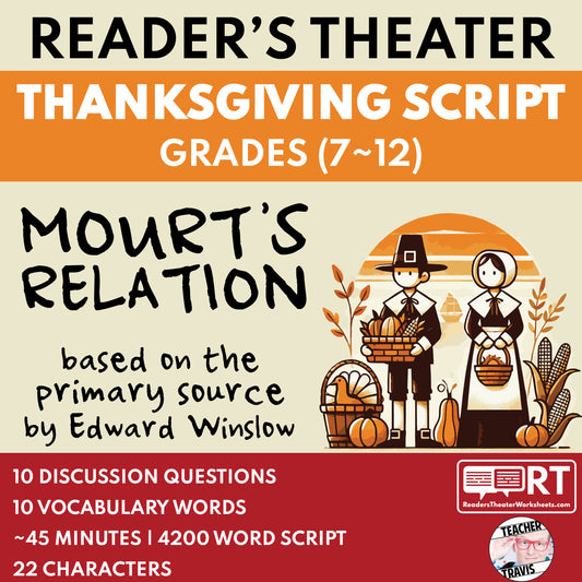 The First Thanksgiving (Mourt's Relation by Edward Winslow) | Reader's Theater Script