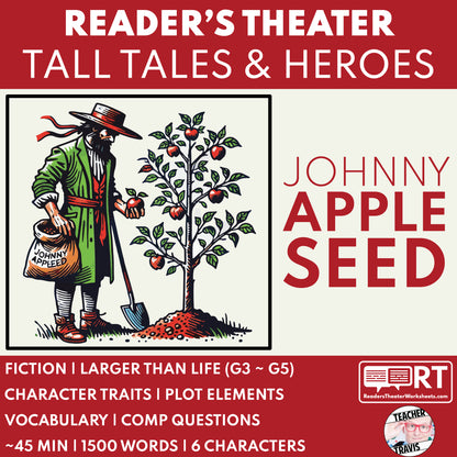 Johnny Appleseed Readers Theater Script | American Tall Tales - ["American Tall Tale","Grades 3-5"]