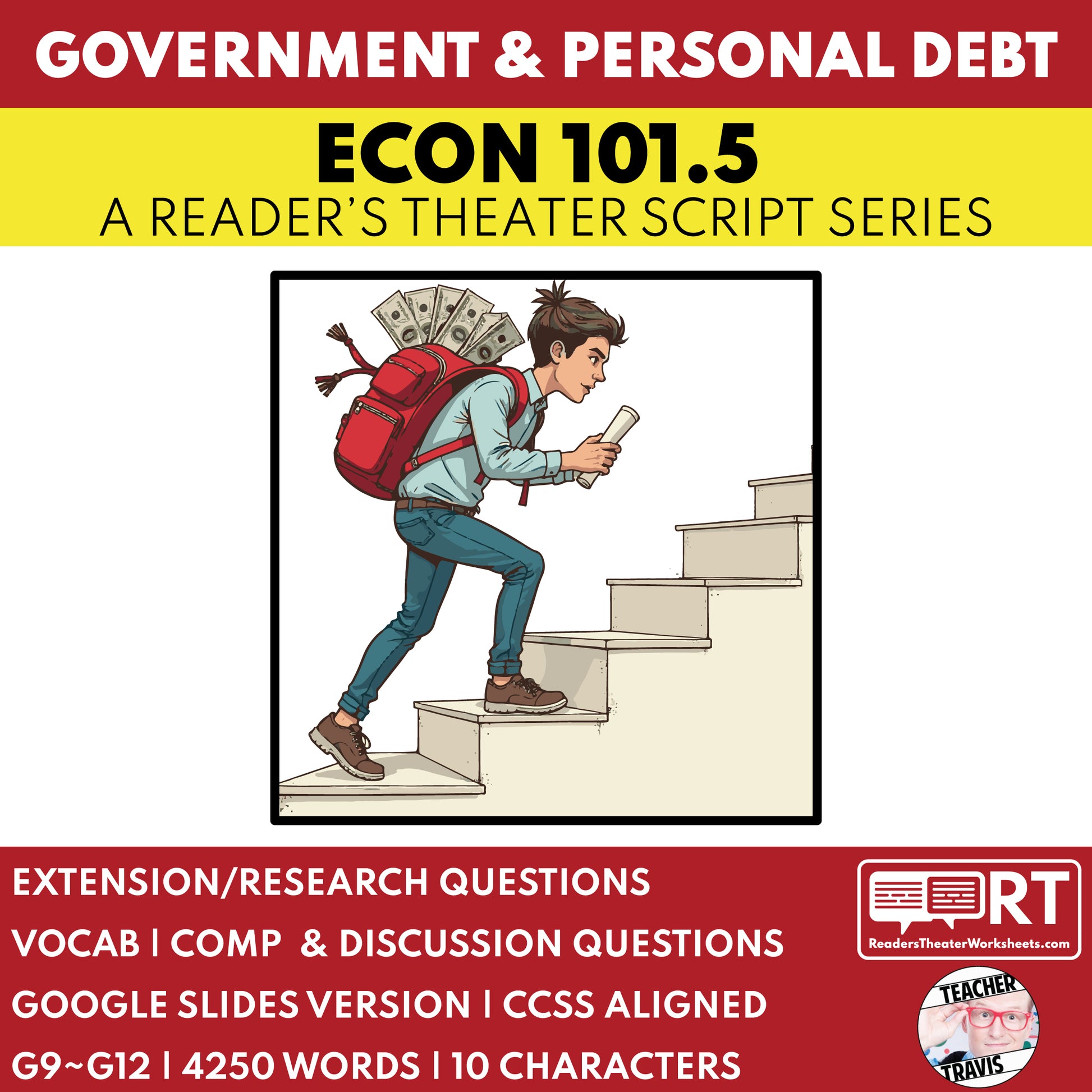 Government & Personal Debt Reader's Theater Script | ECON 101.5 Series - ["Econ 101.5","Economics","Grades 9-12"]
