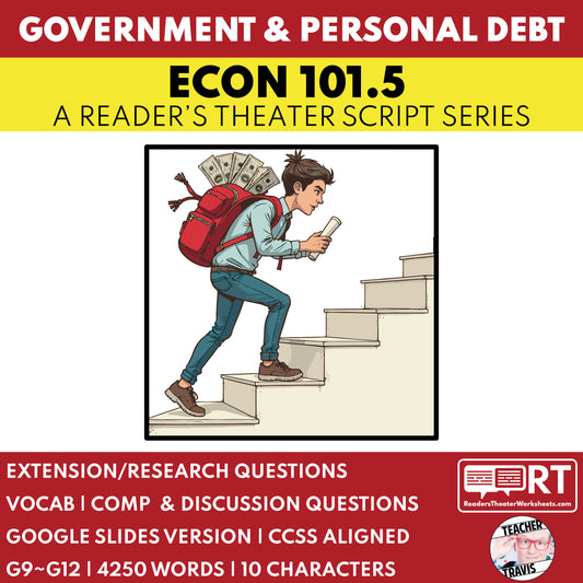 Government & Personal Debt Reader's Theater Script | ECON 101.5 Series - ["Econ 101.5","Economics","Grades 9-12"]