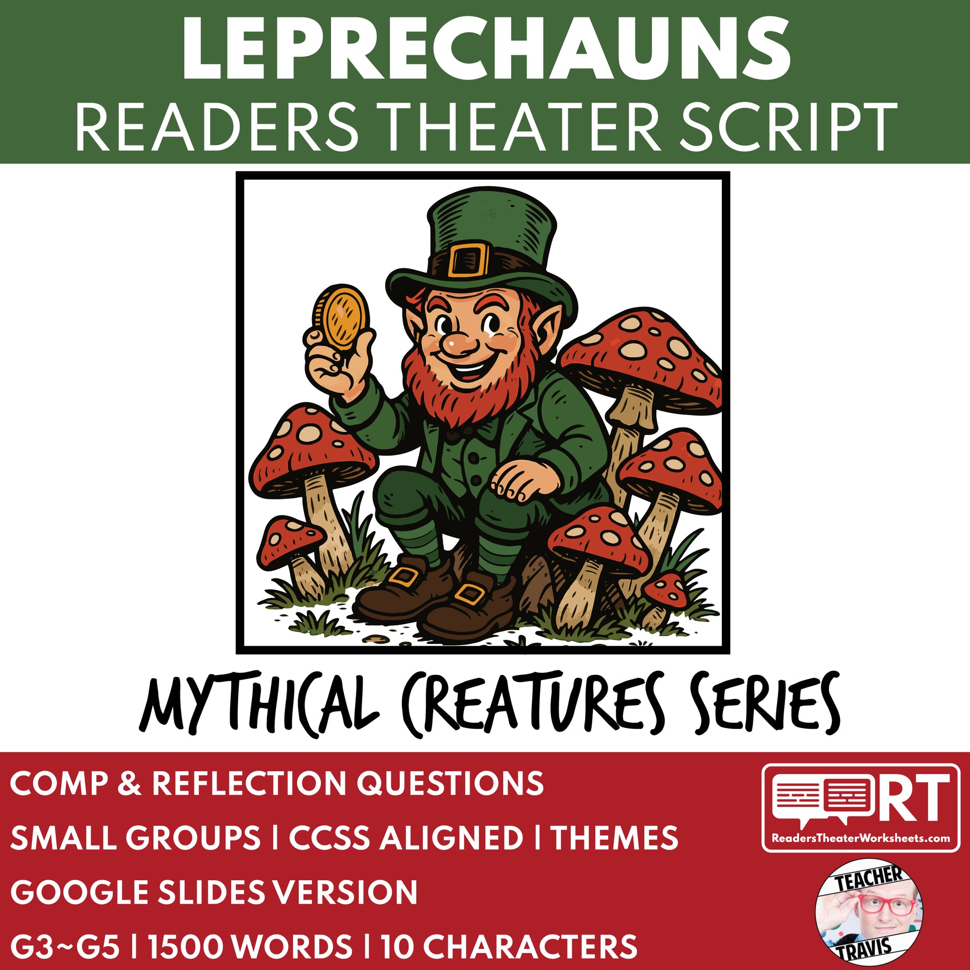 Irish Leprechauns - Mythical Creatures | Readers Theater Script for Grades 3-5 - ["Grades 3-5","Mythical Creatures"]