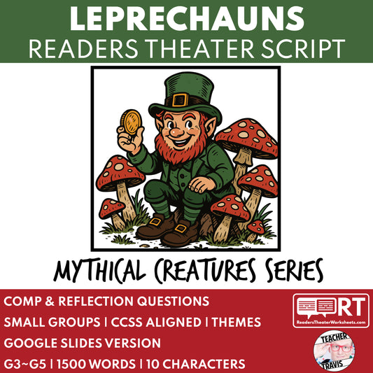 Irish Leprechauns - Mythical Creatures | Readers Theater Script for Grades 3-5 - ["Grades 3-5","Mythical Creatures"]