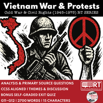 The Vietnam War and Protests (1955–1975) Readers Theater Script (Grades 11-12)