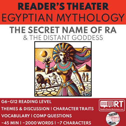 The Secret Name of Ra & Distant Goddess Tefnut | Reader’s Theater Script | Egyptian Mythology - ["Egyptian Mythology","Grades 6-8","Grades 9-12"]