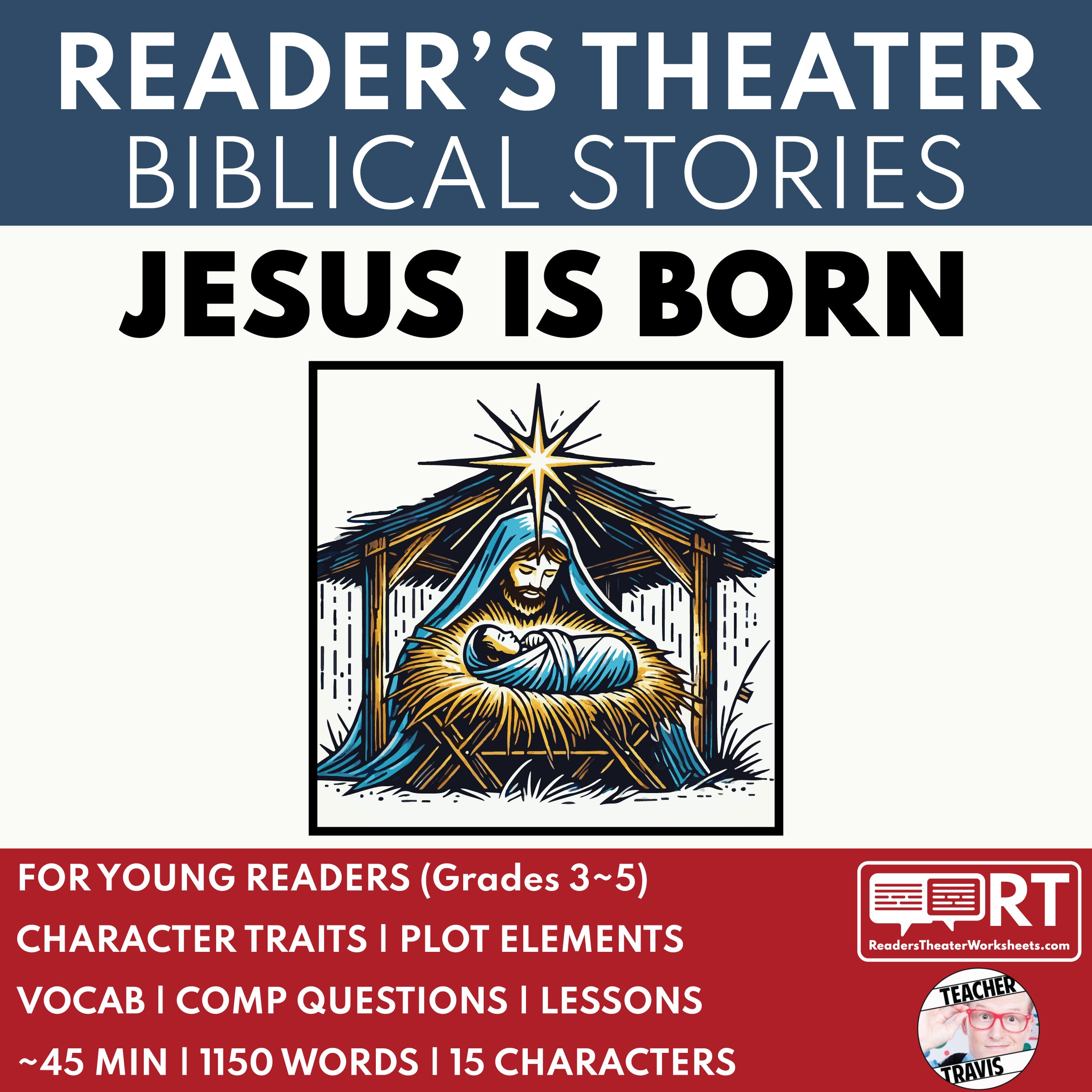 Natural Born Script Free Jesus Is Born Readers Theater Script for Grades 3-5 | Bible Story ...