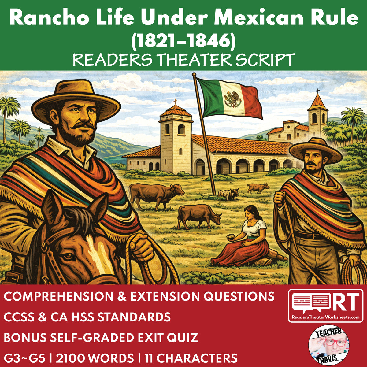 Cal State Script California State History | Rancho Life Under Mexican Rule Readers ...