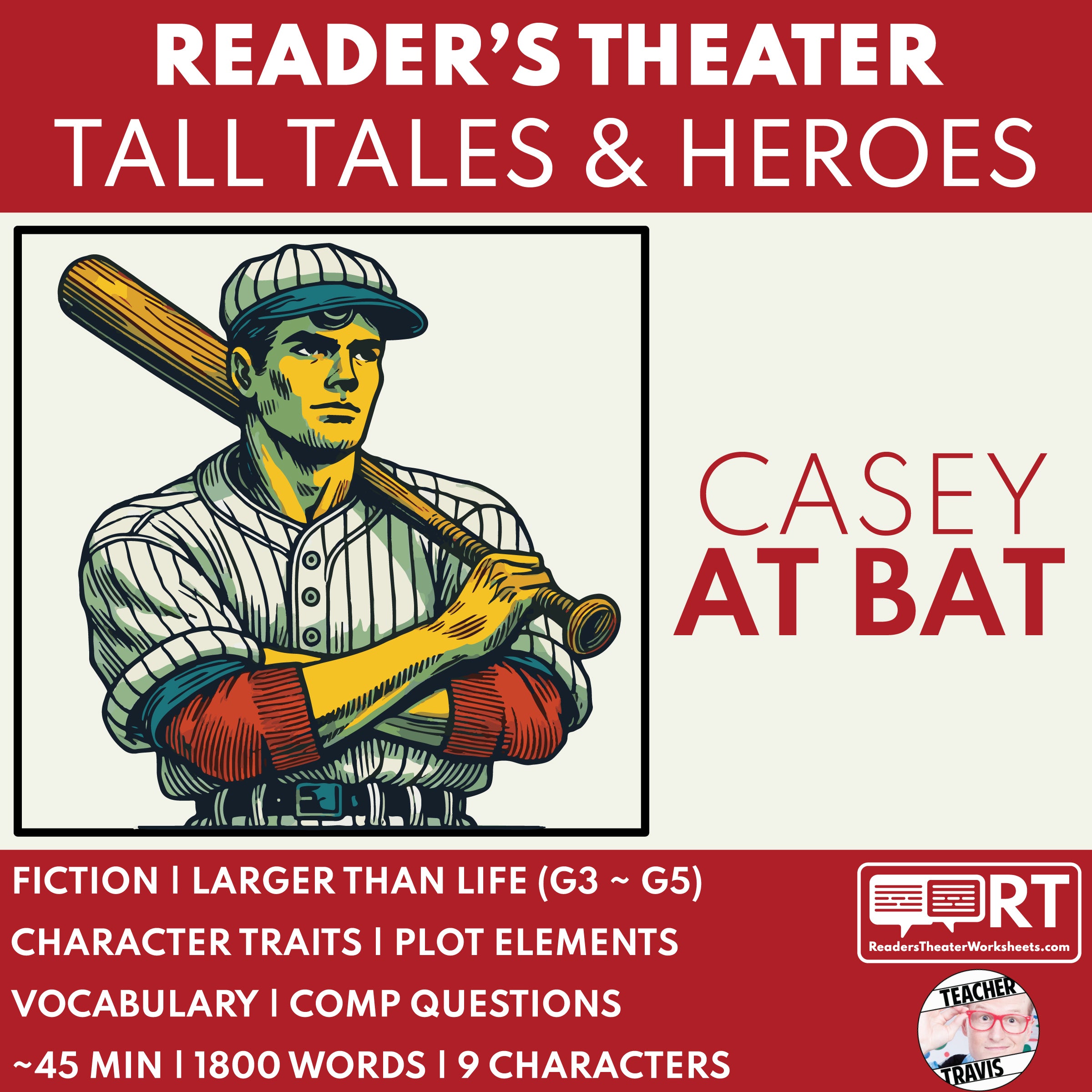 Casey Script Casey at Bat Readers Theater Script | American Legends & Folk Heroes ...